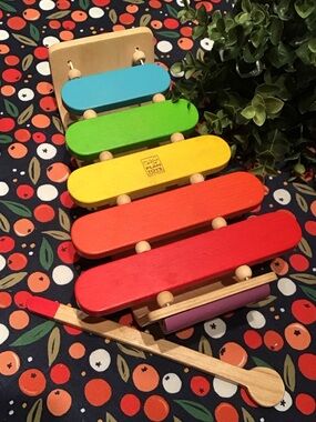 ♥️5/25$ Rainbow Wooden Xylophone - Multicolor Kids Musical Toy
